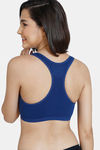Zivame Girls Double Layered Non Wired Full Coverage Racerback Beginner Sports Bra (Pack of 2) - Navy — thumbnail 6